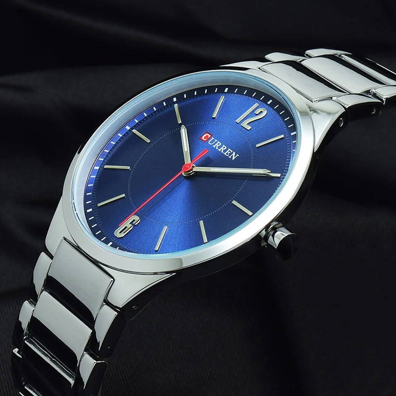 CURREN Top Luxury Brand Men Quartz Wrist Watch Men's Full Steel Business Watches Male Fashion Analog Clock Relogio Masculino