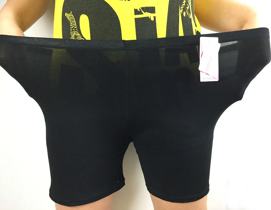 Плюс Размеры Для женщин безопасности Короткие штаны эластичные женские тонкие