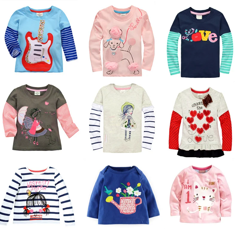 Акции cotton2018Retail бренд для мальчиков и девочек футболки топ Костюмы длинные Все