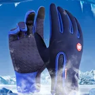 Горячая Распродажа взрослые зимние сенсорные ветрозащитные водонепроницаемые теплые Нескользящие перчатки уличные спортивные защитные перчатки для рук для вождения