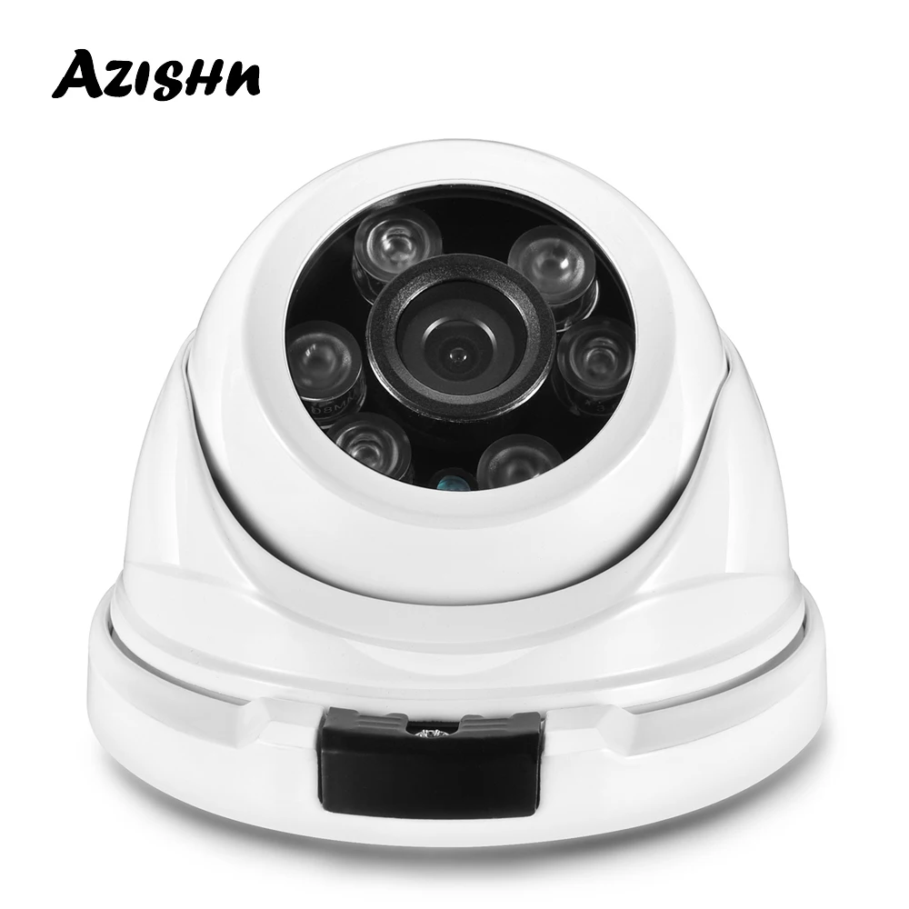 Металлическая IP камера видеонаблюдения AZISHN H.265 5 Мп 2592*1944 FULL HD Hi3516EV300 onvif IP66 RTSP P2P