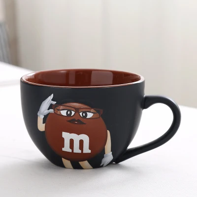 M& M кофейные кружки, керамические чашки и кружки, креативные кружки с милым рисунком, посуда для напитков - Цвет: 15