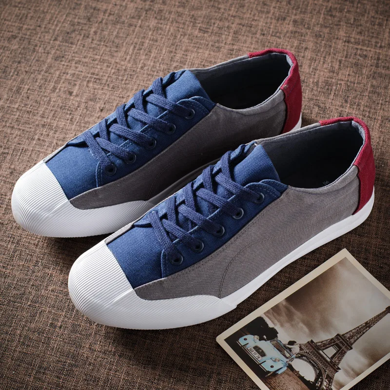 New Summer Canvas Shoes Men Breathable Low Lace Up Casual Retro Mixed Color High Quality Stylish Antiskid Male Sneakers | Обувь