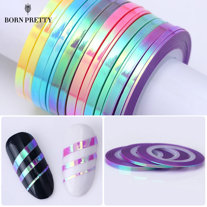 3 шт. клейкая лента для ногтей 1 мм 2 мм|manicure decoration|striping tape linenail striping line |
