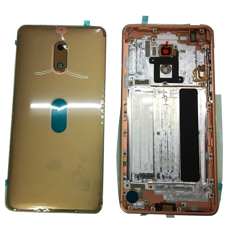 Новый металлический оригинальный задний корпус для Nokia 6 задняя крышка