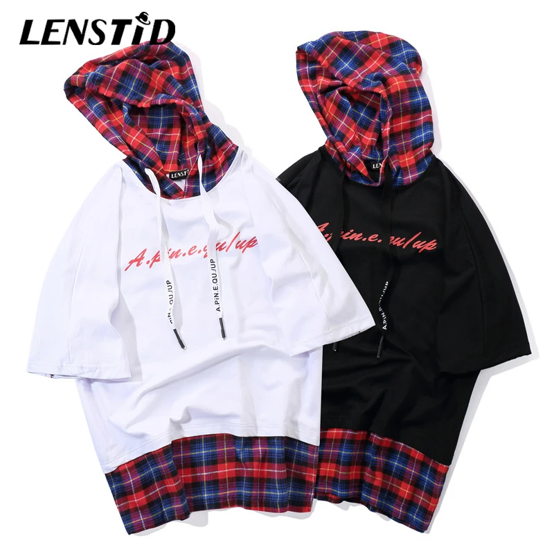 LENSTID/мужская футболка с капюшоном принтом персонажей из фильма хип-хоп 2019 летняя
