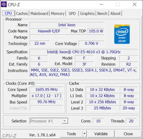 Оригинальный телефон Intel Xeon E5 4610V3 1 7 ГГц 10 ядер 25 Мб 4610 V3 | Компьютеры и офис