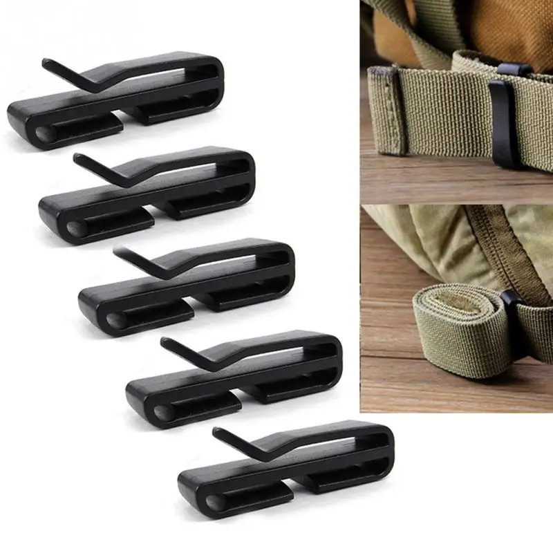 5pcs/set Climbing Waist Strap Buckle Clip Outdoor Hang Webbing Hooks Ribbon Folder Carabiner | Спорт и развлечения