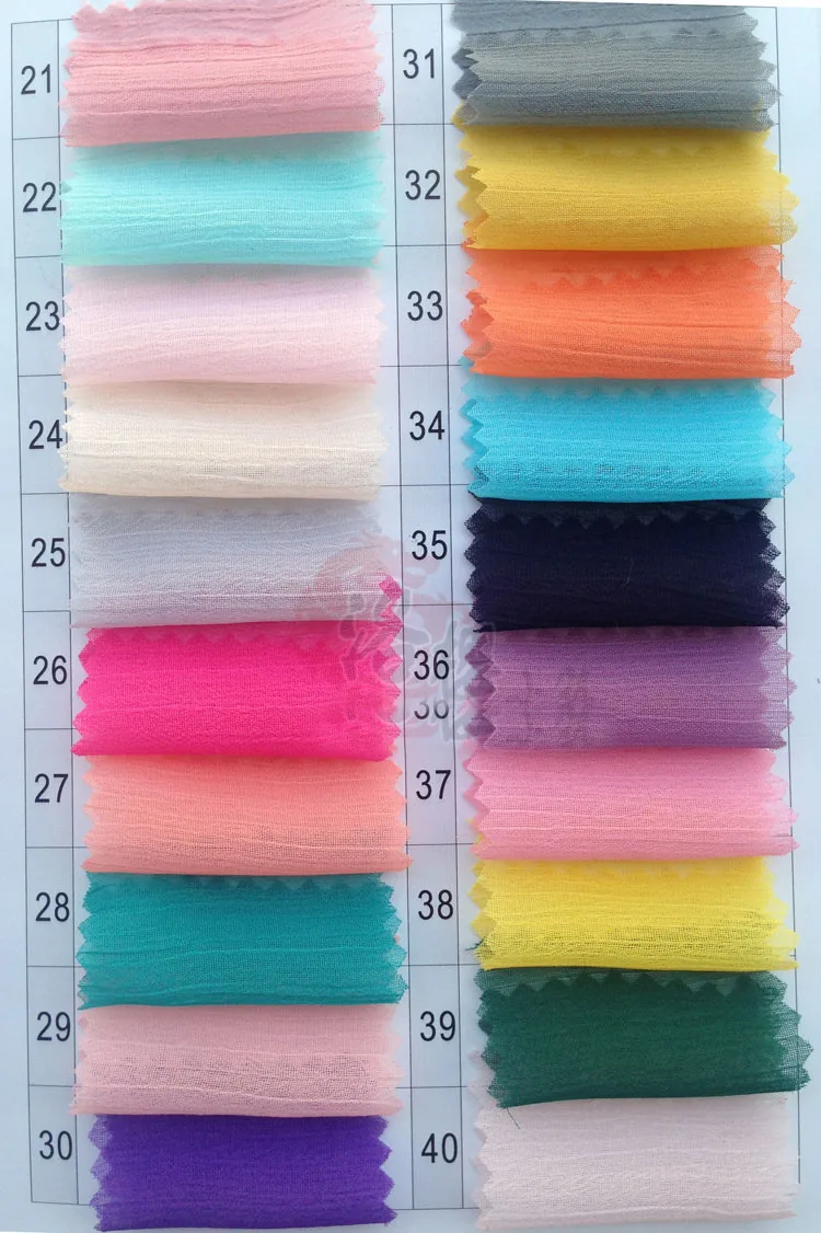 Плиссированная ткань Crepon шифона 36 цветов|fabric chiffon|pleated fabricchiffon fabric |