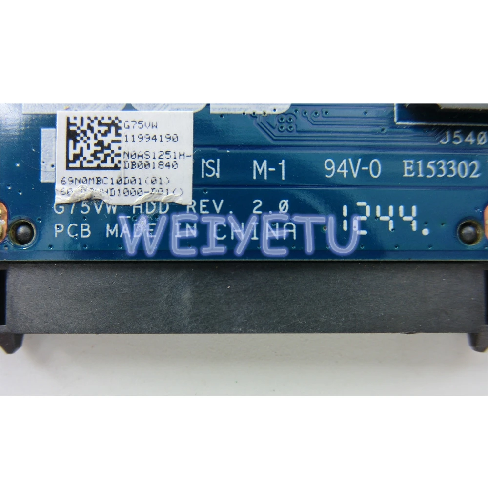 G75VW HDD BOARD REV2.0 For ASUS G75V G75VX Hard Drive Board Disk Tested Well | Компьютеры и офис