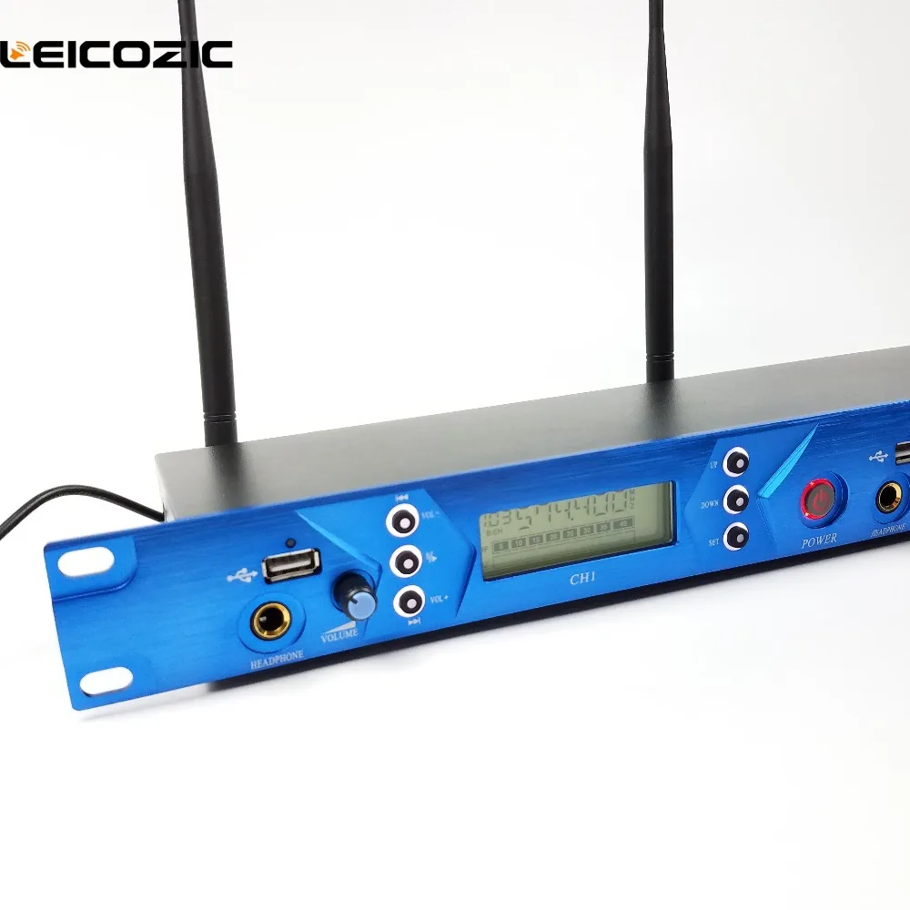 Leicozic L5102 Двухканальный UHF беспроводной монитор в ушах система мониторинга