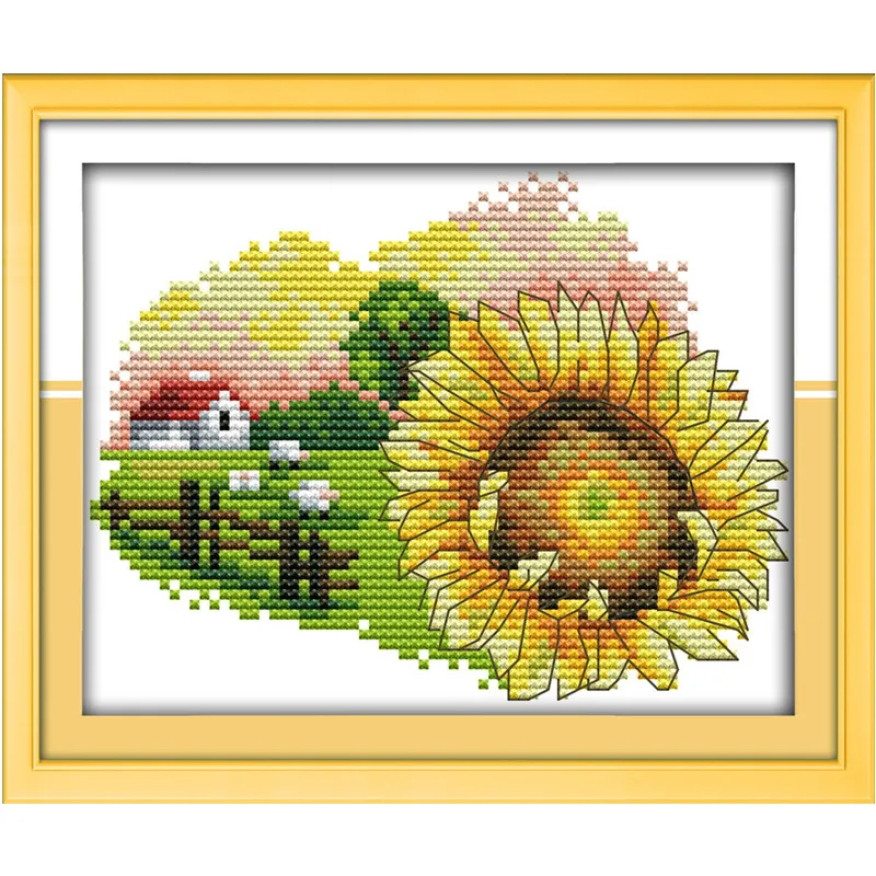 Flower Cross Stitch Embroidery Kits Dmc With The Written Pattern Chinese for Wall Decor | Дом и сад