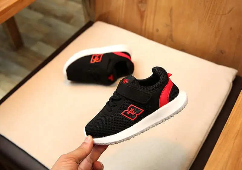 SKHEK Children Sport Shoes Autumn Spring New Fashion Breathable Kids Boys Air Mesh Shoes Girls Anti-Slippery Sneakers Baby Shoe