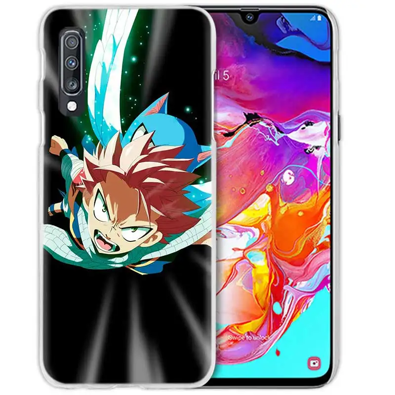 Чехол с хвостом Феи для samsung Galaxy A50 A70 A20e A40 A30 A20 A10 A8 A6 Plus A9 A7 жесткий прозрачный чехол для телефона из поликарбоната с аниме