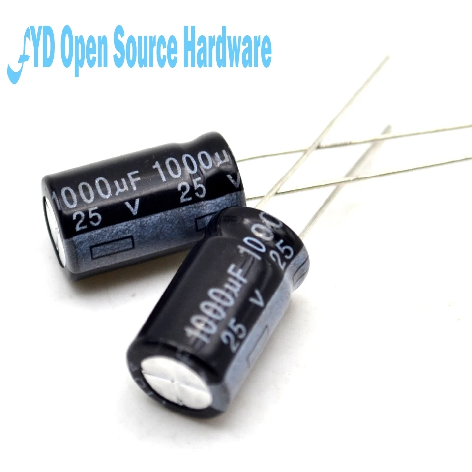 100 шт. 10*17 мм 25 В 1000 мкФ электролитический конденсатор|1000uf electrolytic capacitor|electrolytic