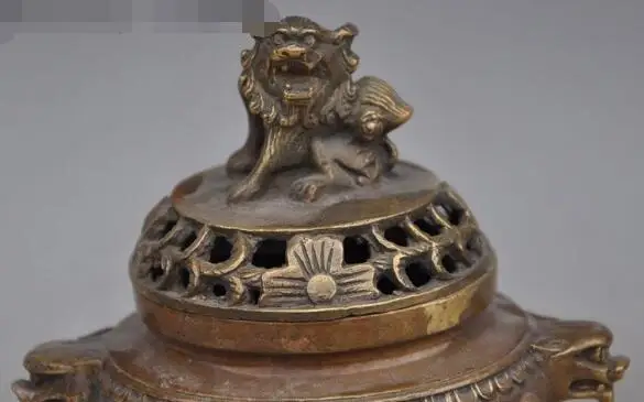 Песня voge Gem s6105 5 &quotКитай буддизм Бронзовый мальчиков парень Foo Dog лев зверь