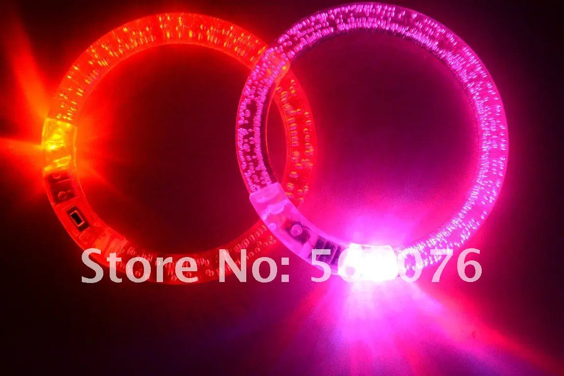 Бесплатная доставка 2 шт./лот разноцветный светящийся браслет модный