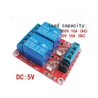 2 relay module with optocoupler isolation high and low level trigger 5v 2 way xtw 2