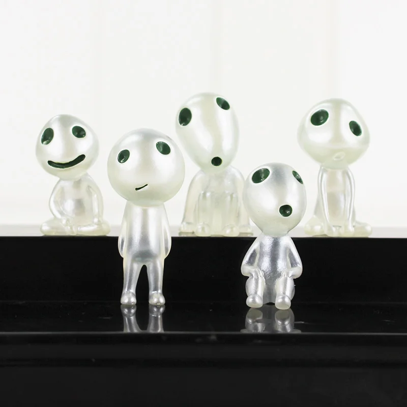 

Фигурка героя аниме «Тоторо», игрушка в виде принцессы Мононоке, светящееся дерево, эльфы, дух кодамы, садоводство, ПВХ кукла, подарок, 6 стил...