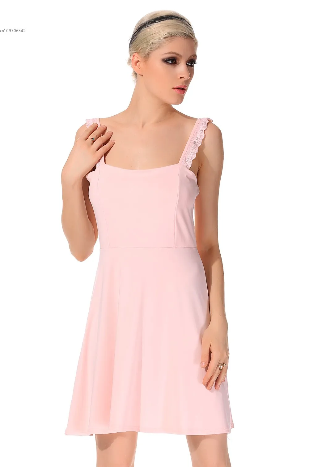 Лето Женщин Девушки Платье Милая Спинки Мини Hollow Шифоновое Пляж Сексуальные