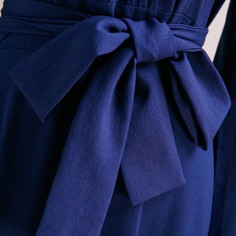 Fashion Women's Slim Long Sleeve Pleated Dress Cocktail Party Full Length Lady Dresses | Женская одежда