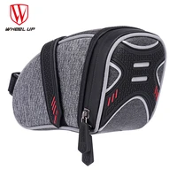 wheel up bicycle saddle bag tube rear tail seatpost bag bike accessories rainproof reflective cycling bike with ligh hook