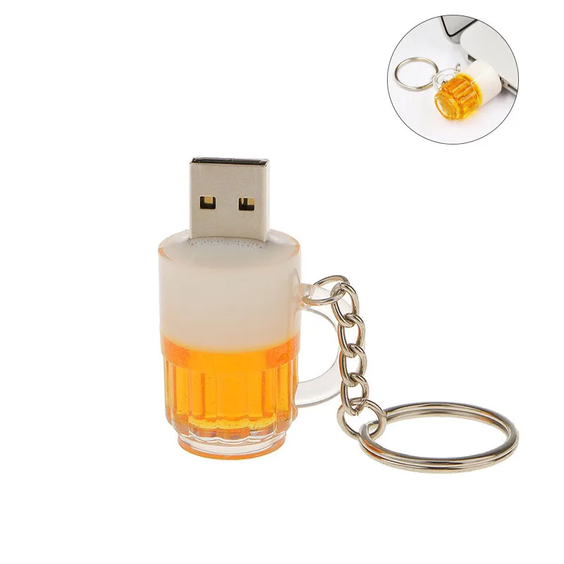 USB флеш накопитель в виде пивной кружки 4/8/16/32/64/128 ГБ|USB флэш-накопители| |