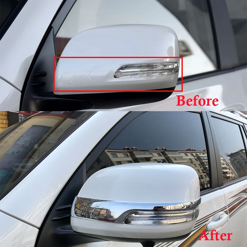 Декоративная полоса для бокового зеркала заднего вида Toyota Land Cruiser Prado FJ 150 2010 2011 2012