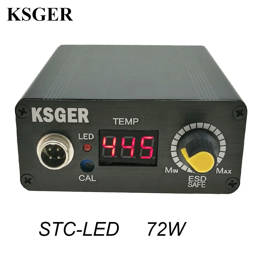 KSGER T12 паяльник STC светодиодный T12-K DIY цифровой регулятор температуры электрический сварочный Утюг Наконечники припоя инструменты