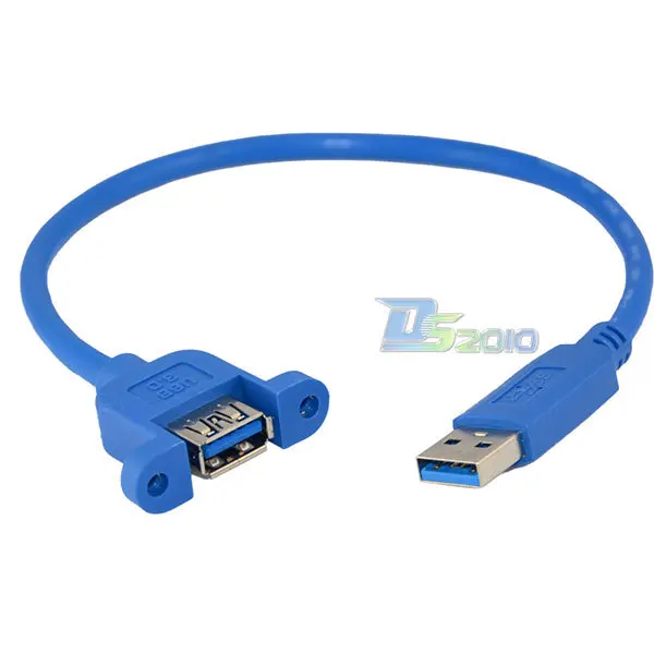 Высокое качество 1 фут 30 см 0 3 м USB штекер к гнезду гнездо панель крепление