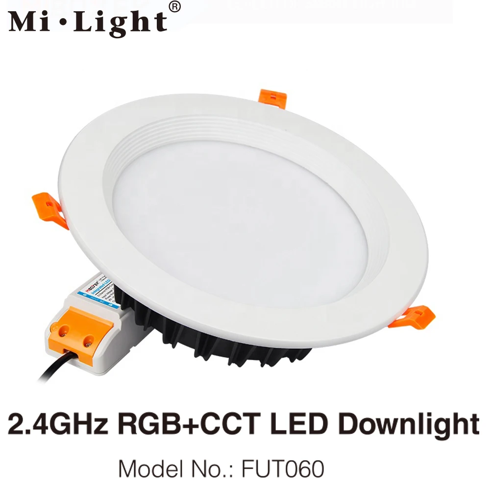 Светодиодный потолочный светильник Milight 6 Вт 9 12 15 18 25 RGB + CCT 110 В 220 переменного тока