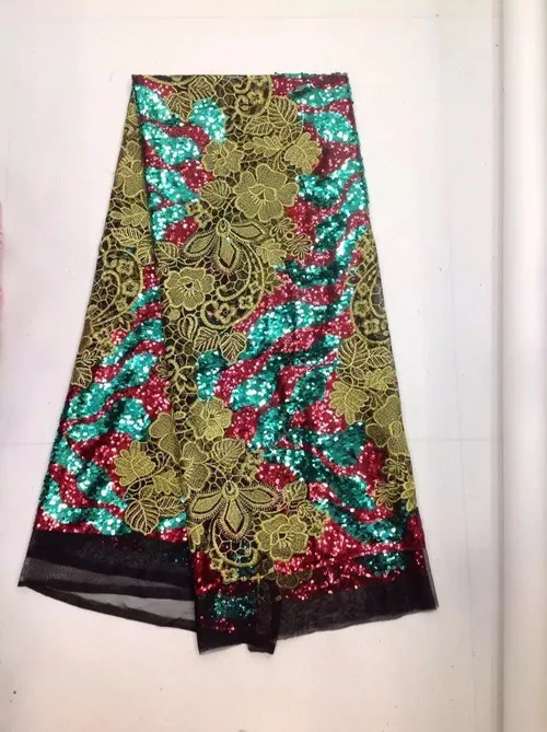 Royal double-color African lace fabric 2016 new arrive Africa rope embroidery wedding dress/network fabric(jl | Дом и сад