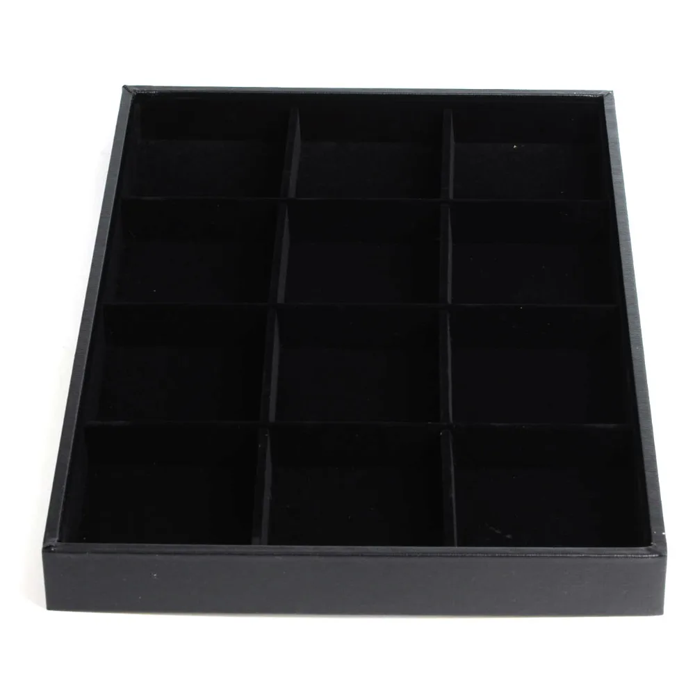 Чехол для ювелирных украшений из искусственной кожи бархатный лоток ожерелья