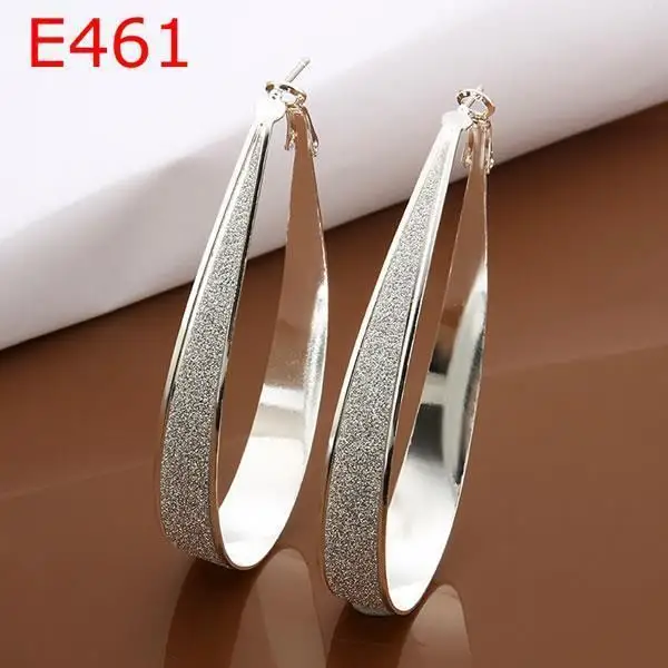 silver plated earrings fashion jewelry beautiful high quality KDE461 xt er | Украшения и аксессуары