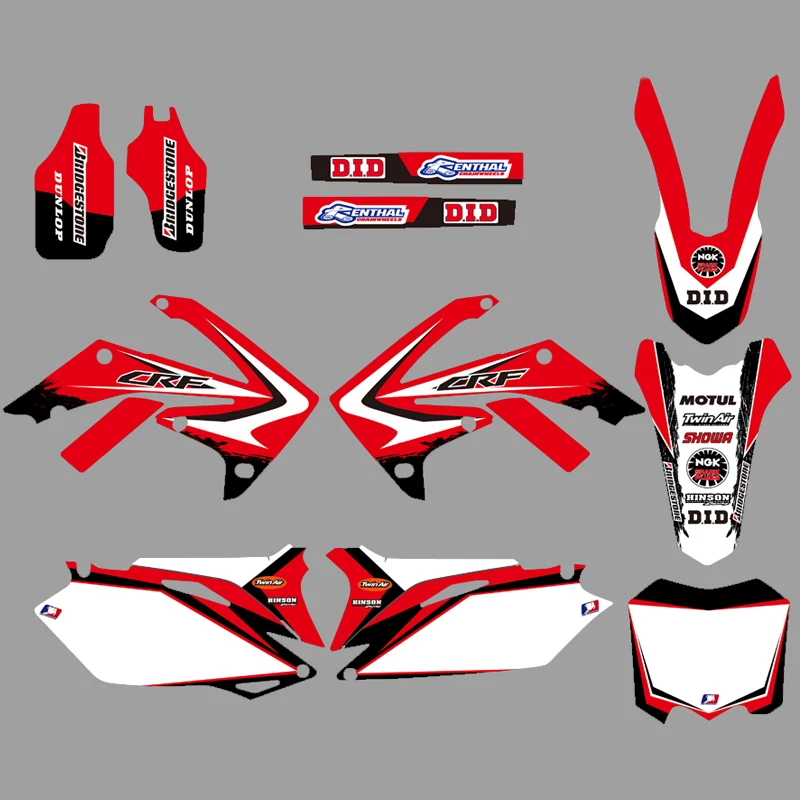 Графический фон наклейка для Honda CRF450R CRF450 2009 2012 CRF250R CRF250 2010 2011 2013 CRF 250 250R 450 450R R|sticker