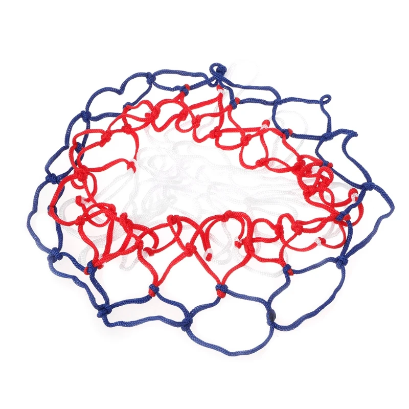 Универсальная сетка для баскетбола 5 мм красная белая синяя нейлоновая обруч