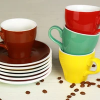 mhv 180ml postage ceramic european flower cup fancy latte cup coffee cup tulip wide cup and saucer