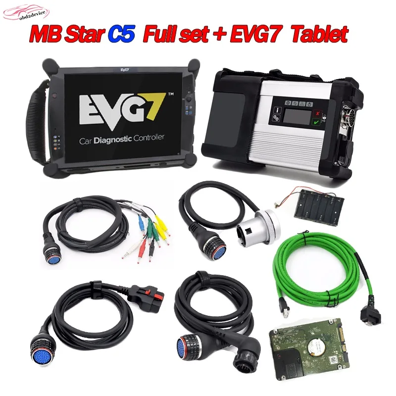 Автомобильный дисгенический инструмент MB Star C5 V09/2020 с планшетным ПК EVG7 DDR4GB готов к