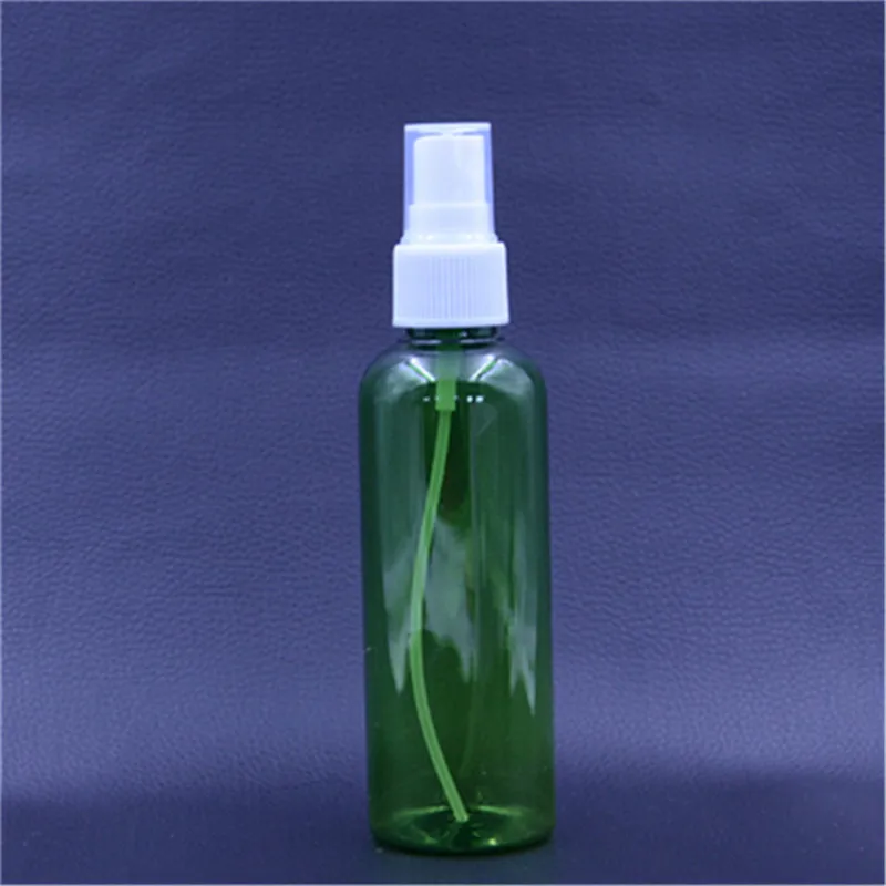 100ps/lot 150ml white blue clear green amber plastic pet bottle with nice mist sprayer by fast shipping reuse bottle refillable