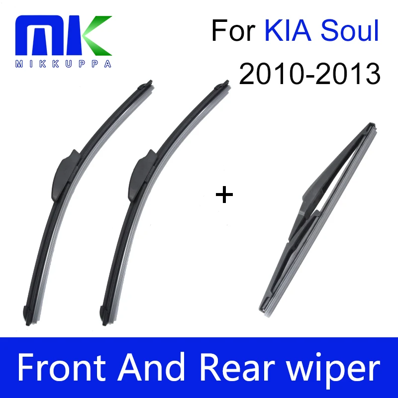 

Передние и задние стеклоочистители для KIA Soul 2010 2011 2012 2013 высокое качество натуральный каучук стеклоочистители автомобильные аксессуары