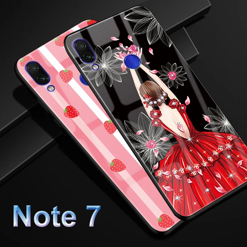 Note 7 роскошное платье для девочек чехол из мягкого закаленного стекла xiaomi redmi