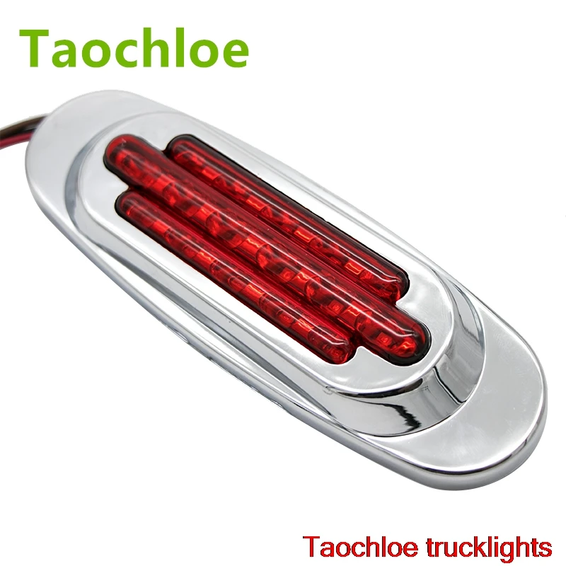 

10X red 12v Sealed led Truck trailer Bus Side Marker Clearance Lamp Lights 165*55mm Rear lamp warning light external lights