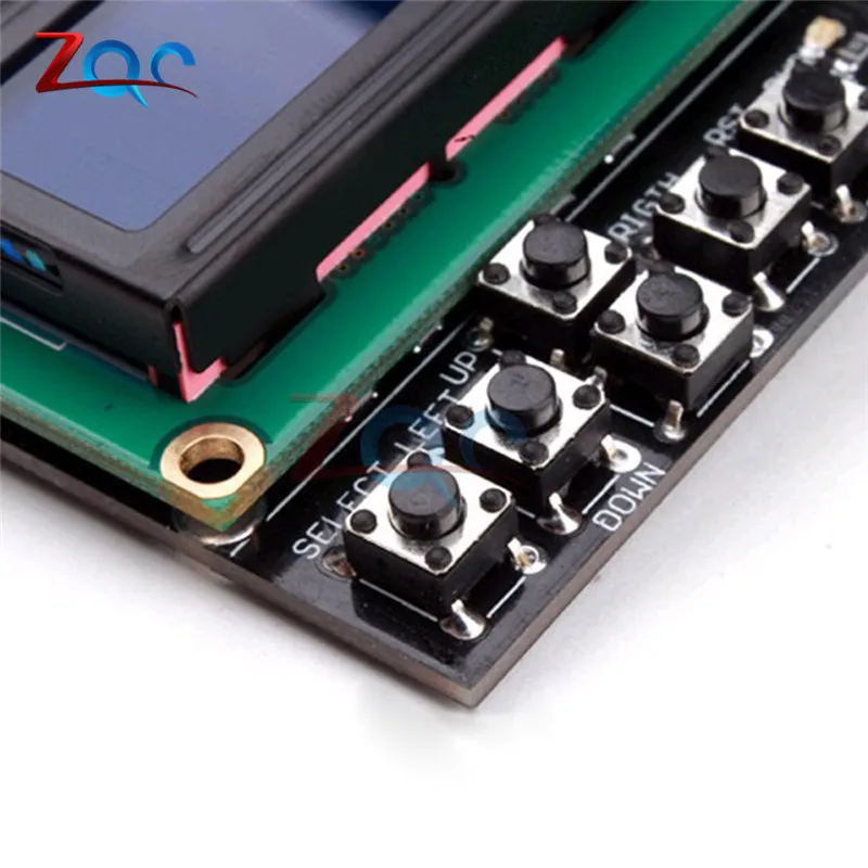 ЖК-дисплей для Arduino 1602 защитный модуль клавиатуры 16x2 5 в Синяя подсветка с белым