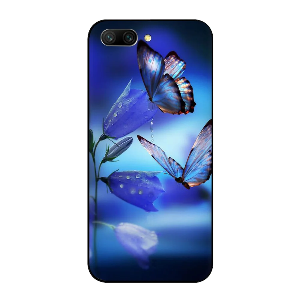 Красивый мягкий силиконовый чехол-бабочка из ТПУ для телефона huawei Y6 Prime Honor 6A 7A 7C 7X8 8X9 10 Lite view 20 9X Pro - Цвет: B4