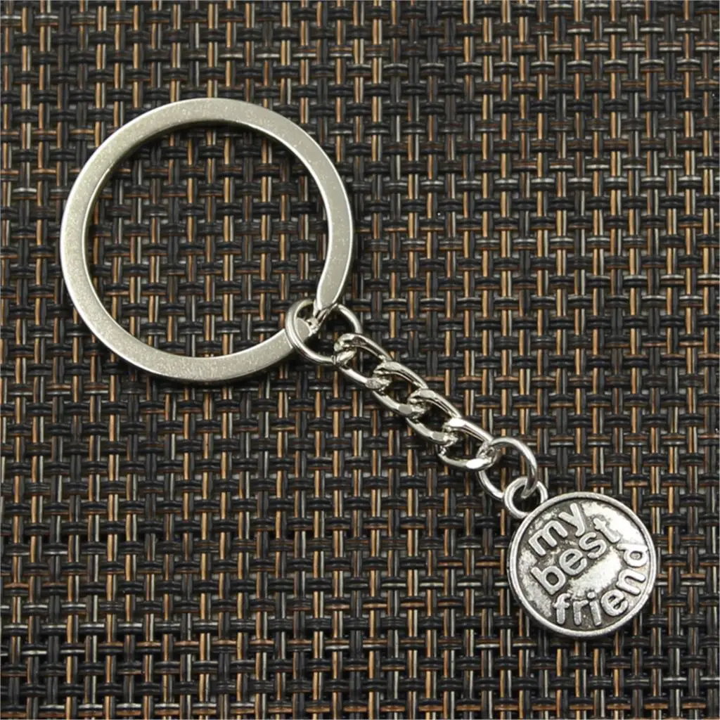 Factory Price Plates My Best Friend Pendant Key Ring Chain Bronze Silver Color Men Car Gift Souvenirs Keychain Dropshipping | Украшения и