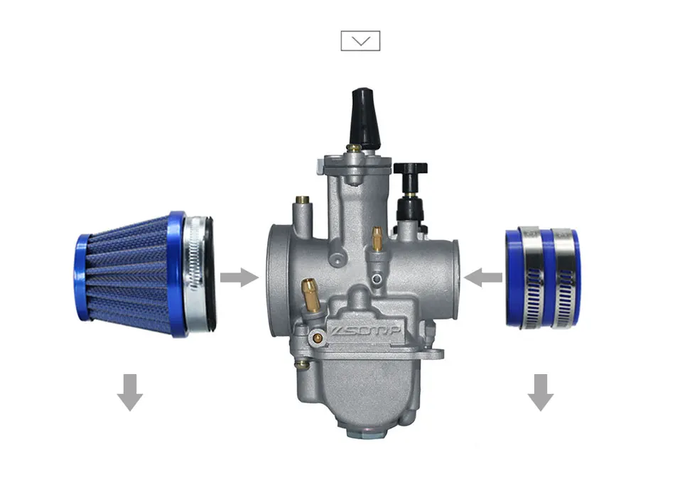 ZS для мотокросса, для езды на мотоцикле, PWK 21 24 26 28 30 32 34 мм карбюратор+ воздушный фильтр+ воздушного фильтра многочисленные держатель для ATV Скутер