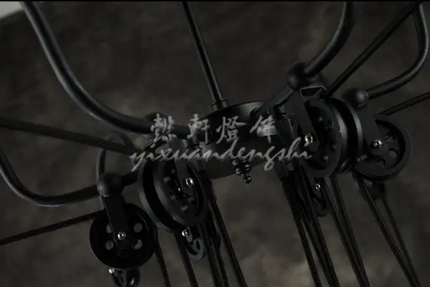 Американский Минималистский Ретро Железный подъемный шкив промышленный Лофт