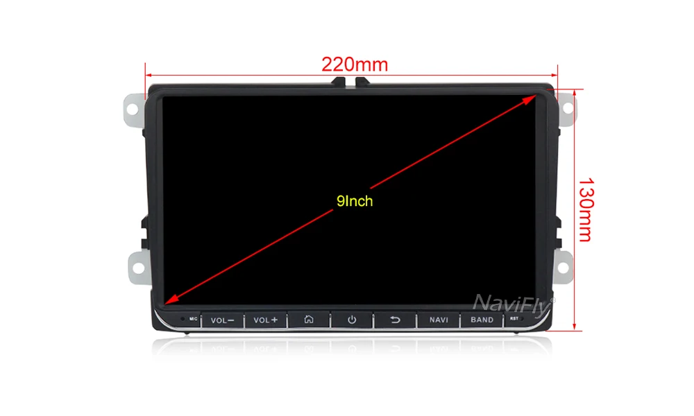 Navifly Android9.1 RDS 32G rom 9 ''Автомобильный gps obd2 с аксессуаром для Volkswagen SKODA GOLF 5 Golf 6 POLO PASSAT B5 B6 TIGUAN