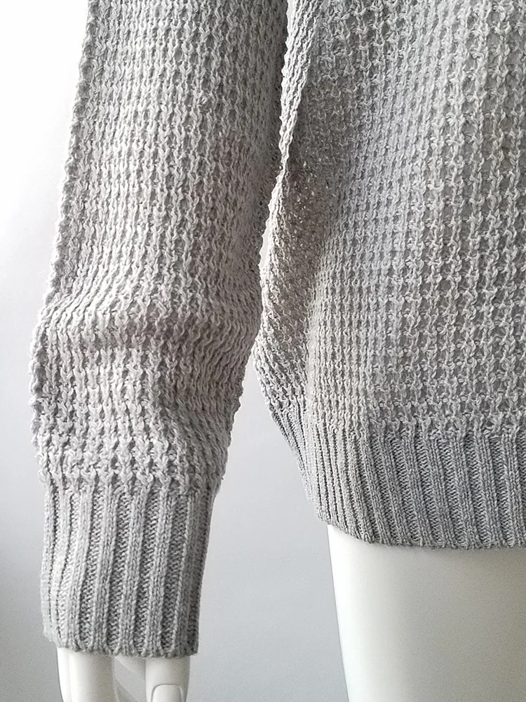 

YEMUSEED NEW Europe America popular Casual style Women Sweater Solid Pullovers Open back Sweater 1505
