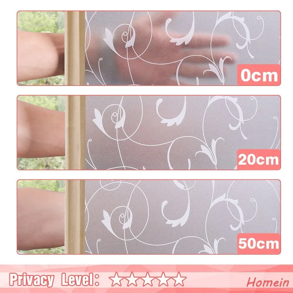 Высокая конфиденциальности Матовый оконная пленка белое вино само клеящаяся